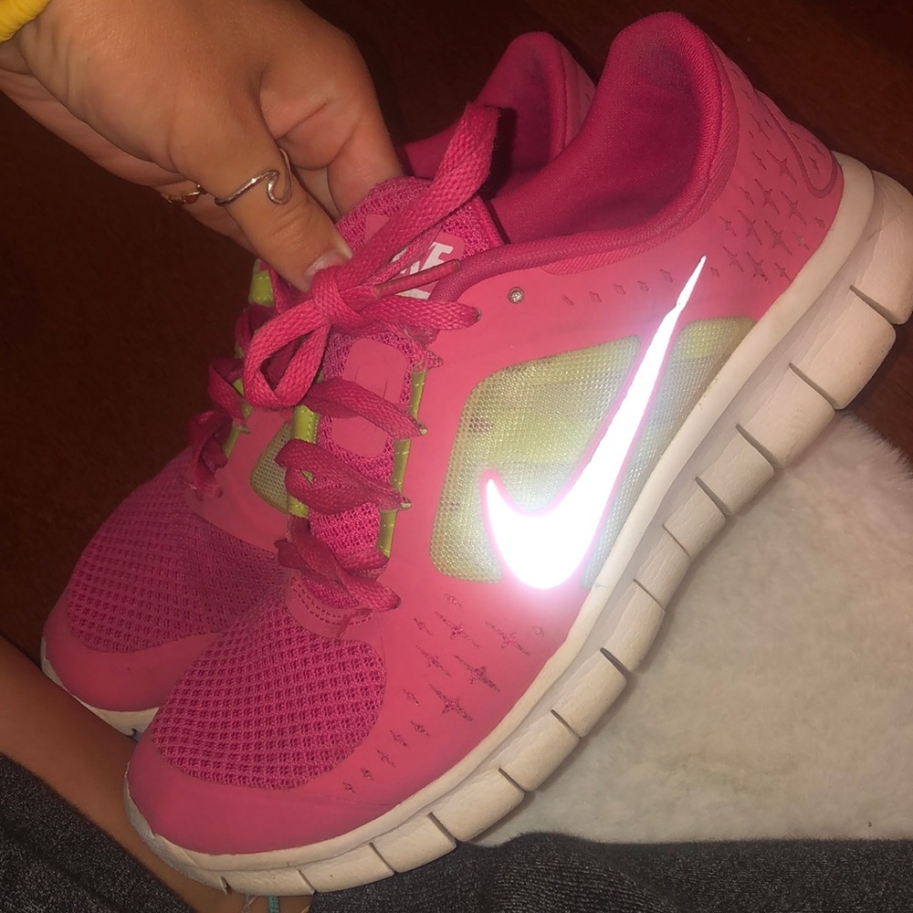 pink nike tennis shoes!